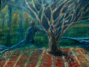 Oil on canvas. 14x11 inches. Spirit of water